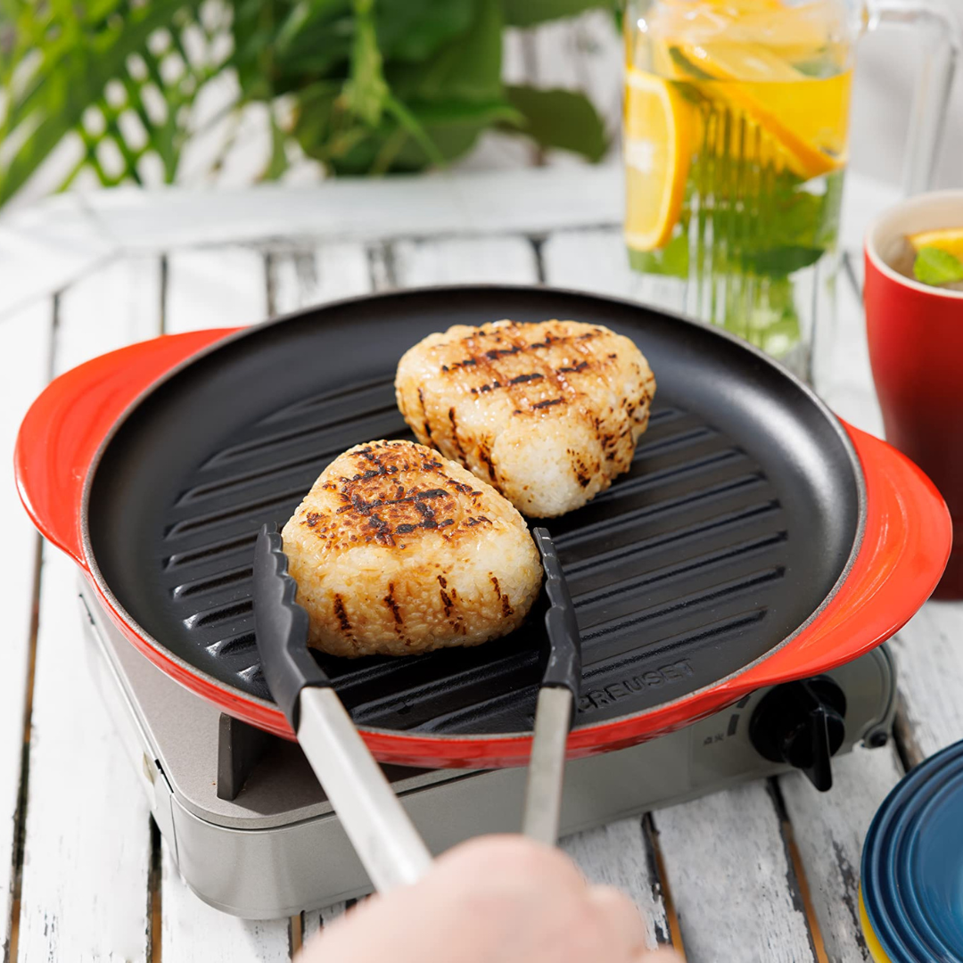 Le Creuset 25cm Round Grill Signature Cast Iron Cerise