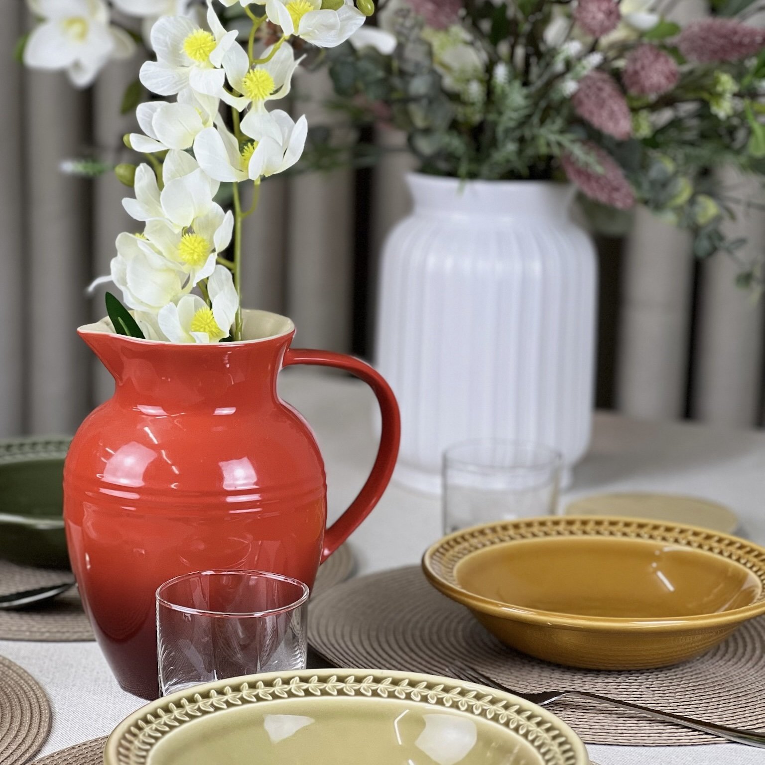 Le Creuset large Pitcher Jug 2.2 litres Classic Stoneware Cerise