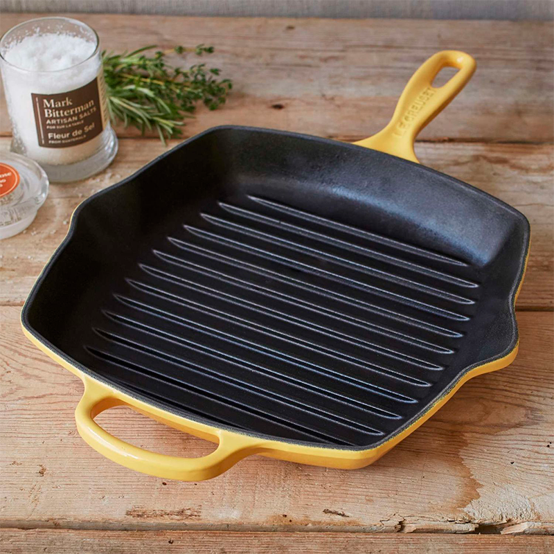 Le Creuset 26cm Square Grillit Signature Cast Iron Soleil