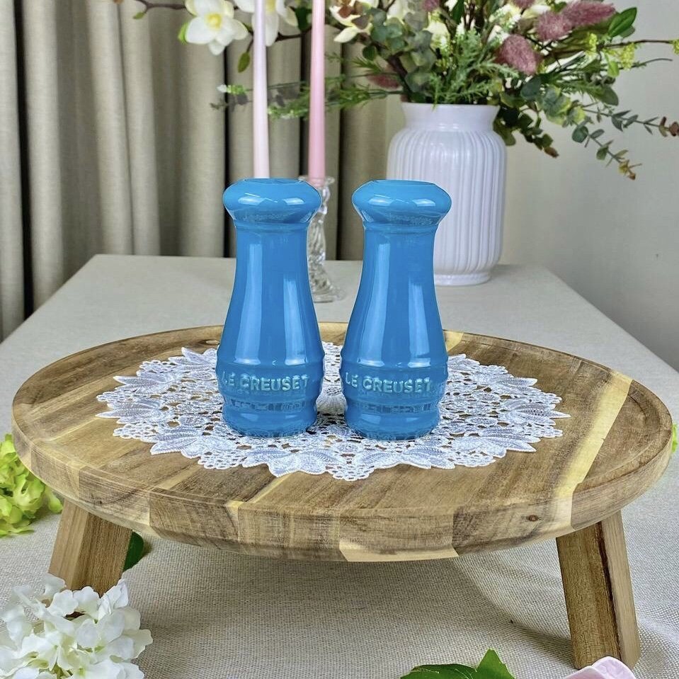 Le Creuset Salt and Pepper Shakers Deep Teal