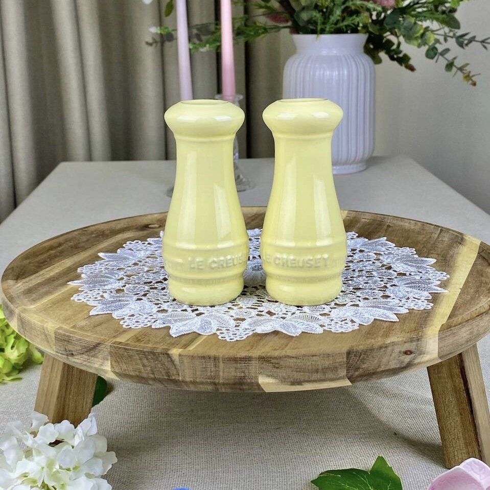 Le Creuset Salt and Pepper Shakers Mimosa Yellow