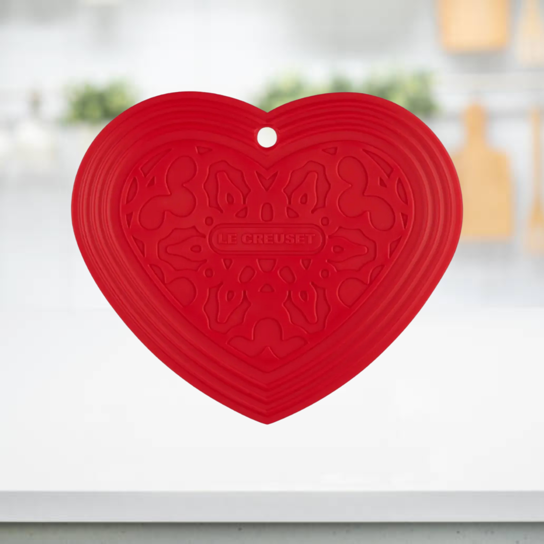 Le Creuset Silicone Trivet Heart Cerise